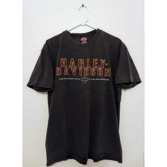 Vintage Harley-Davidson Tee Pensacola Florida Back Hit USA Biker Graphic SZ L - Picture 1 of 9